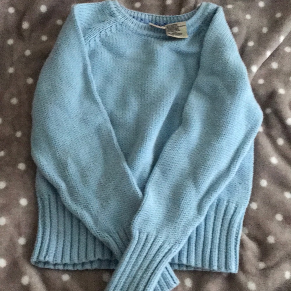 Girls faded glory blue sweater🦋 size 7/8